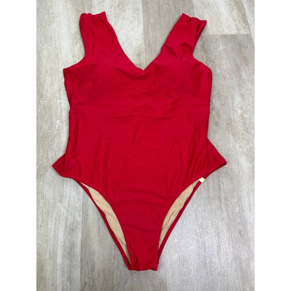 Summersalt The Ruched Backflip Red Size 18 - Picture 2 of 4